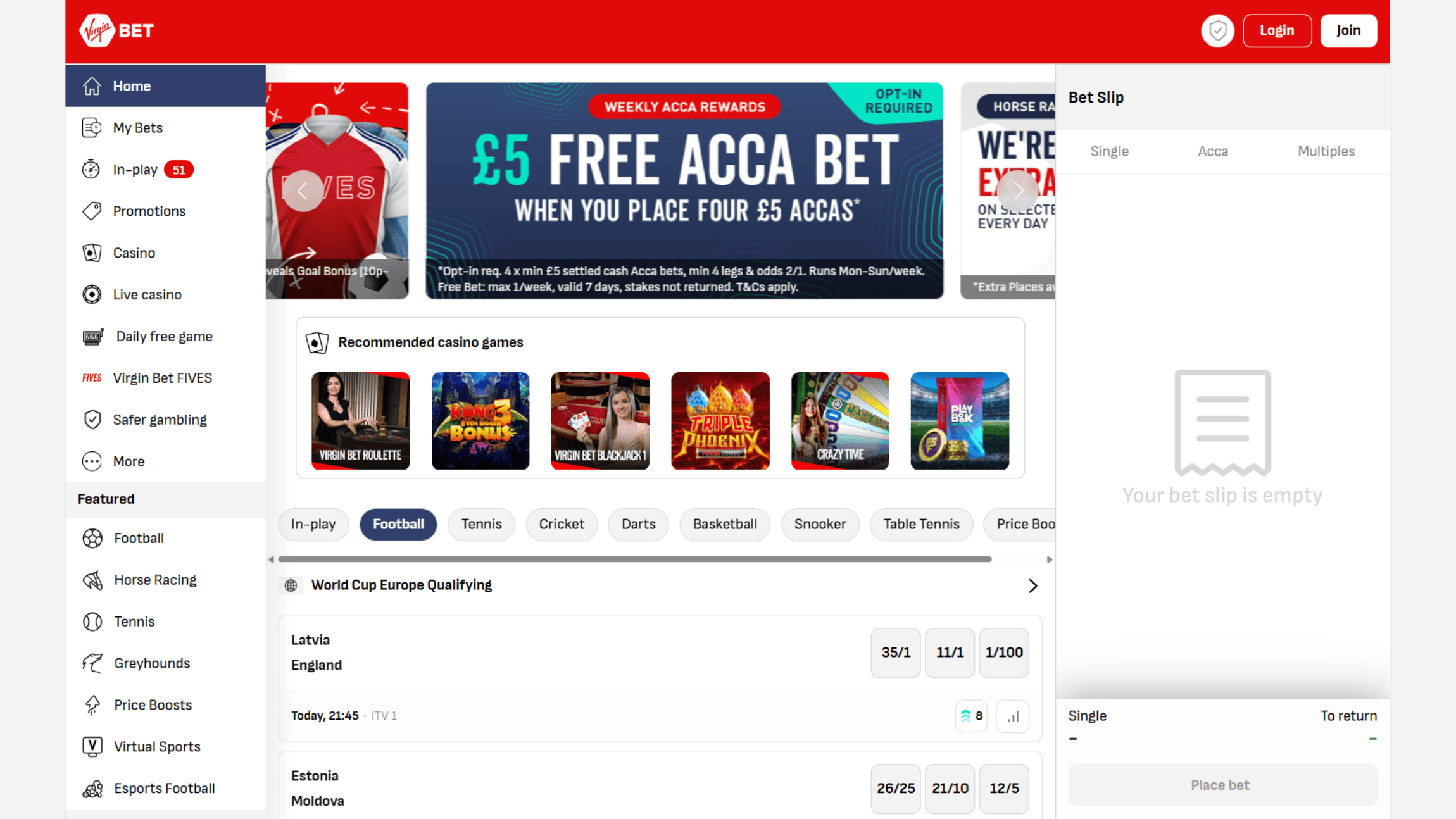 Virgin Bet